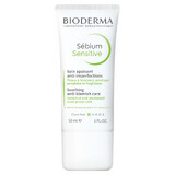 Bioderma Sebium Sensitive, cremă de sprijin calmantă pentru pielea cu tendință acneică, 30 ml