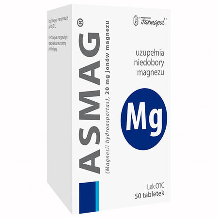 Asmag 20 mg, 50 tablets