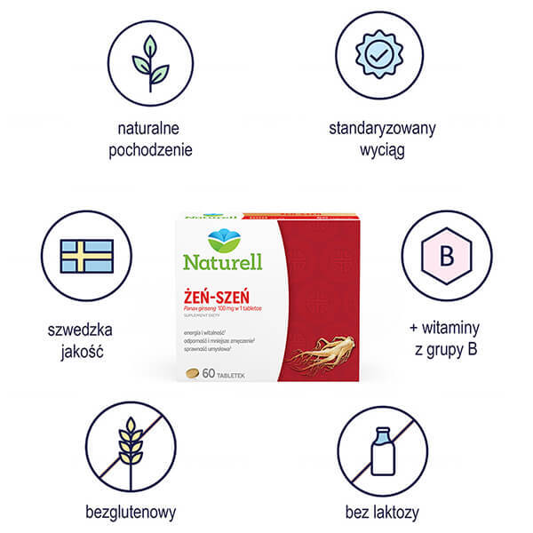 Naturell Ginseng, 60 comprimate