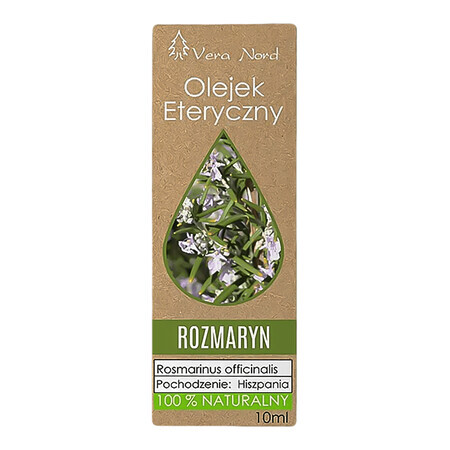 Vera Nord, olio essenziale naturale di rosmarino, 10 ml