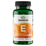 Swanson E, vitamina E naturale 200 UI, 250 capsule in gel