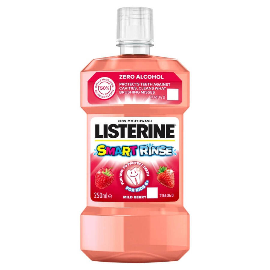 Listerine Smart Rinse, apă de gură cu fructe de pădure, de la vârsta de 6 ani, 250 ml