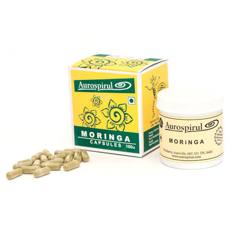 Aurospirul, Moringa 400 mg, 100 capsule