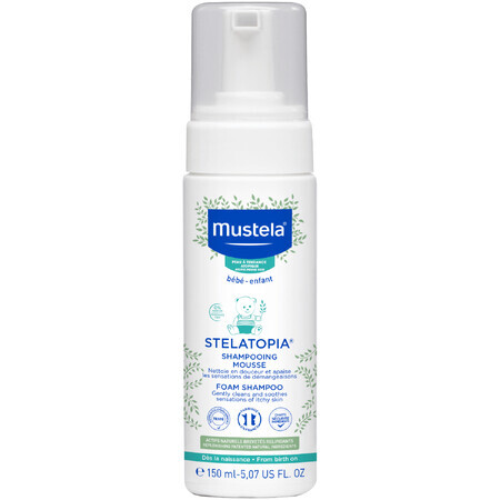 Mustela Stelatopia, schuimshampoo voor baby's, 150 ml