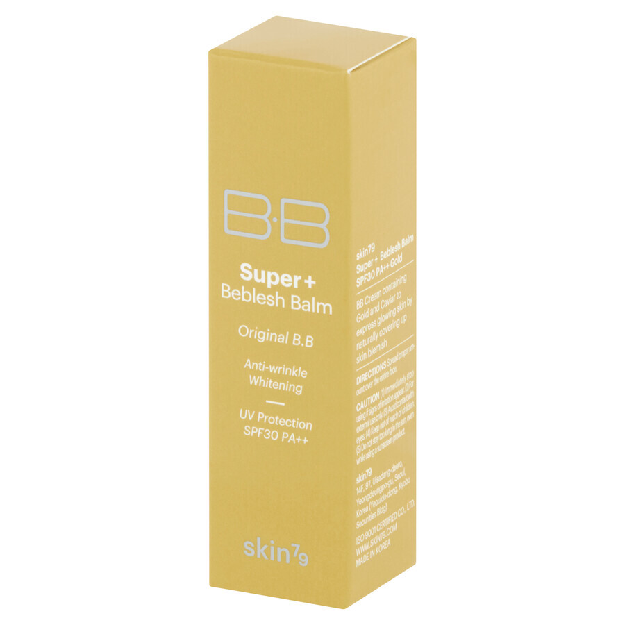 Skin79, BB Super + Beblesh Balm Gold, cremă de tonifiere facială, 7 g