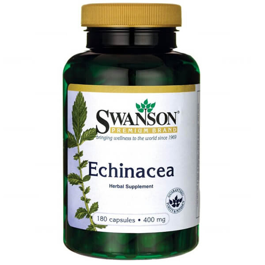 Swanson Echinacea 400 mg, cucuruz violet, 180 capsule