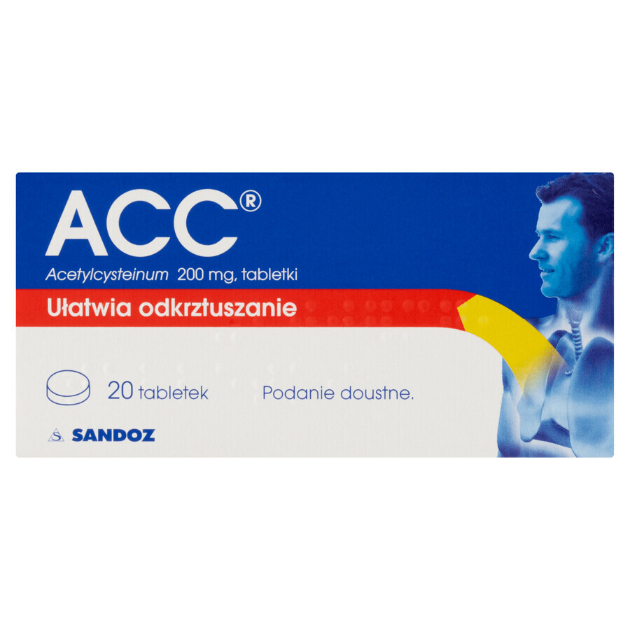 ACC 200 mg, 20 comprimate filmate