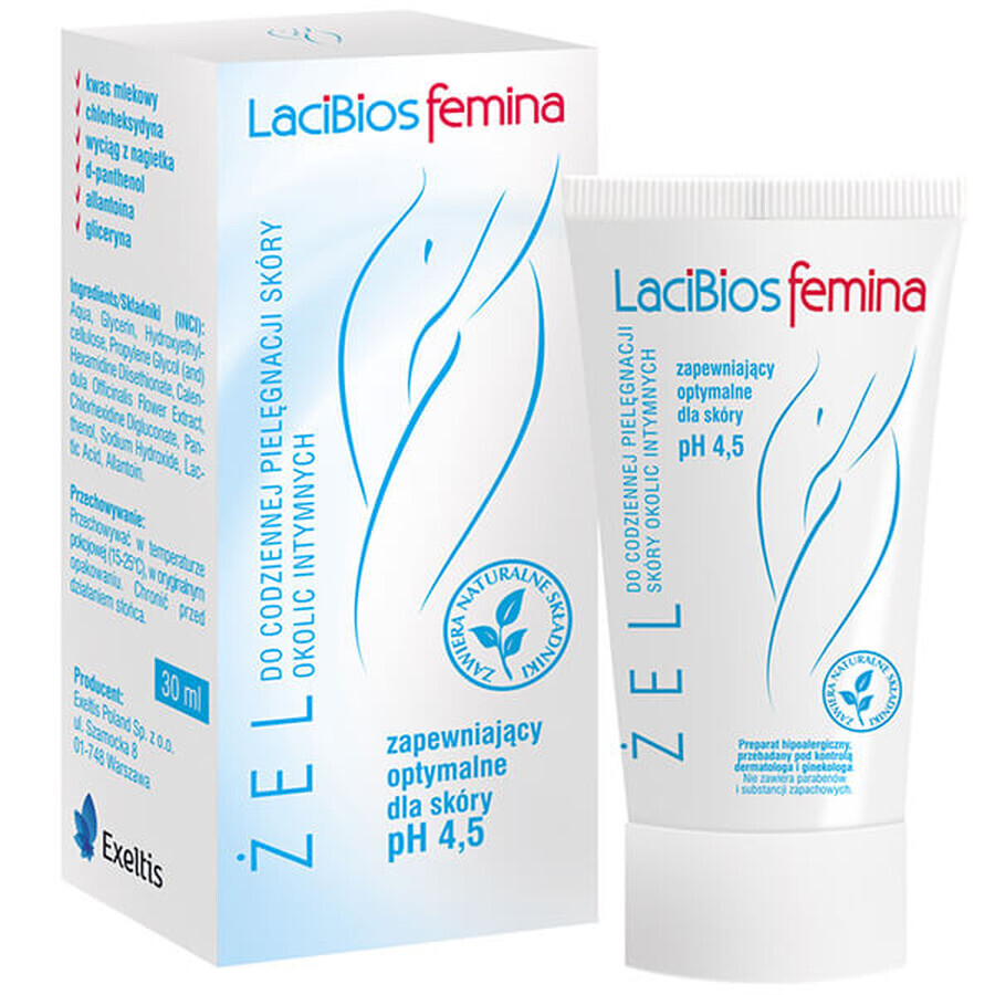 Lacibios Femina, dagelijkse intieme verzorgingsgel, 30 ml