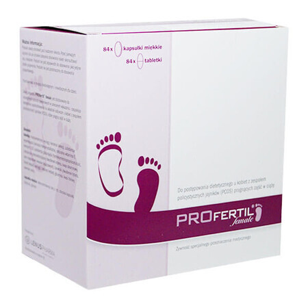 Profertil feminin, preparat pentru femei, 84 comprimate + 84 capsule