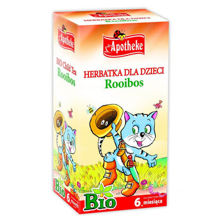 Apotheke Rooibos Bio, un ceai pentru bebeluși de peste 6 luni, 1,5 g x 20 pliculețe