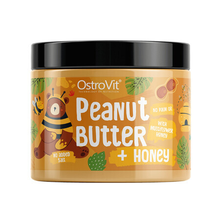 OstroVit Peanut Butter + Honey, cremă de nuci cu miere, 500 g