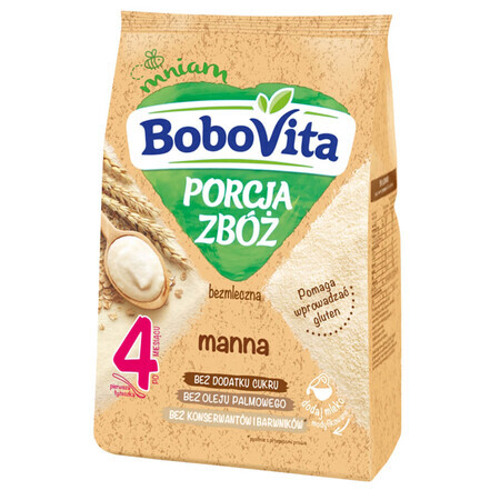 BoboVita Porcja Zbóż Porridge, fără lapte, fără zahăr adăugat, după 4 luni, 170 g