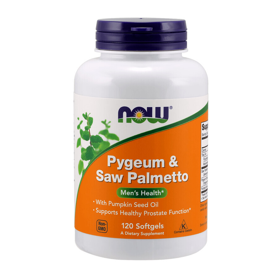 Now Foods, Pygeum Saw Palmetto, 120 Capsules