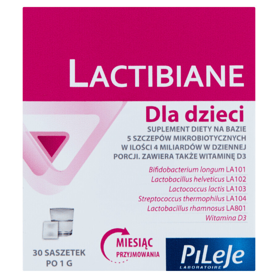 Lactibiane pentru copii, 1 g x 30 pliculețe