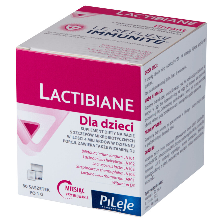 Lactibiane pentru copii, 1 g x 30 pliculețe