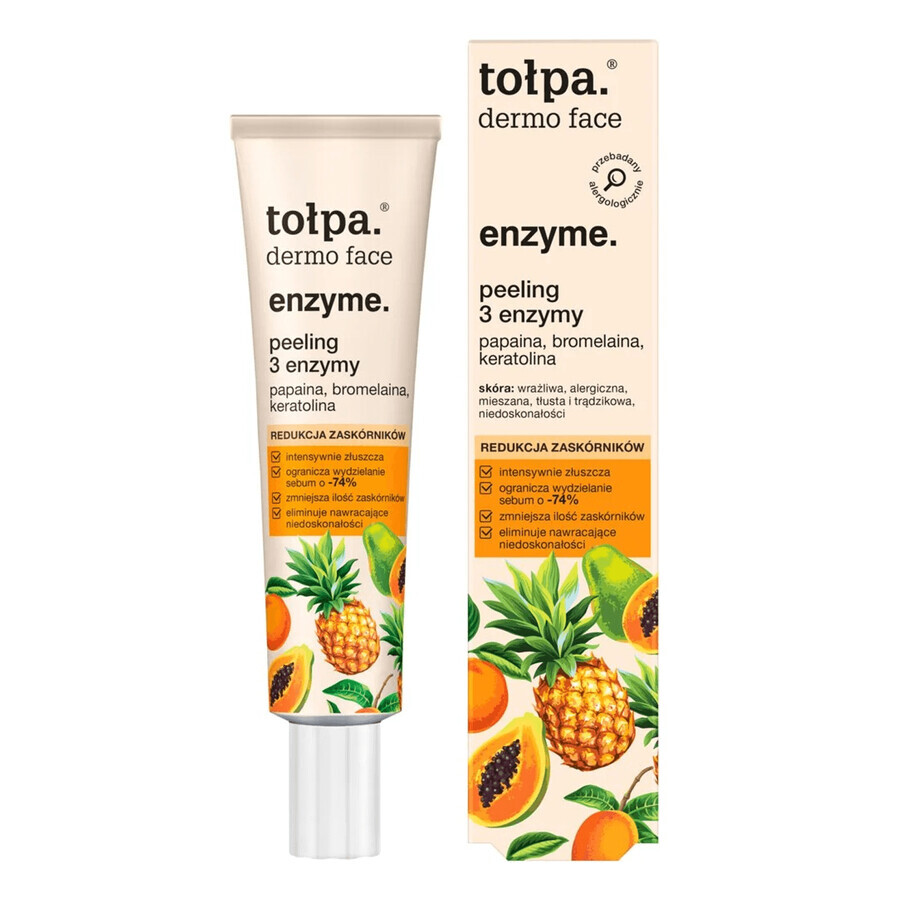 Tolpa Dermo Face Enzyme, scrub facial 3 enzime, 40 ml