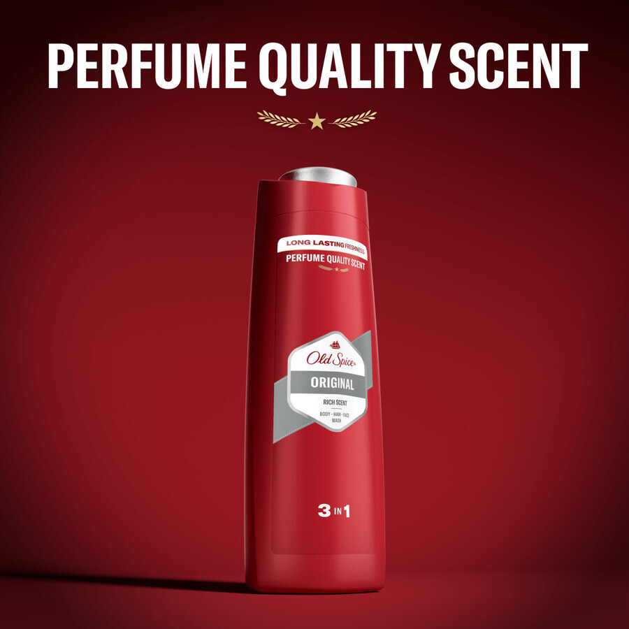 Old Spice, gel de duș 3 în 1 pentru corp, păr și față, Original 400 ml