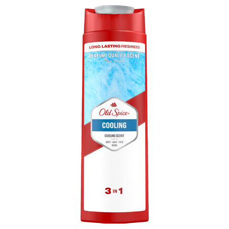 Old Spice, gel de duș 3 în 1 pentru corp, păr și față, răcoritor, 400 ml