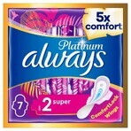 Always Platinum, prosoape sanitare, Ultra Super Plus, 7 buc