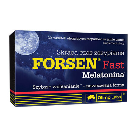 Olimp Forsen Fast Melatonin, 30 comprimate