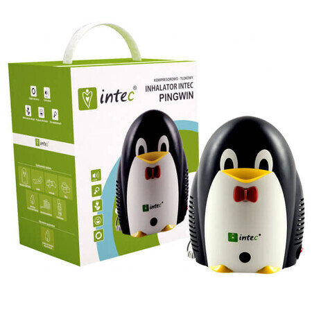 Intec, inhalator cu compresor-piston, Penguin + brățară reflectorizantă gratuită