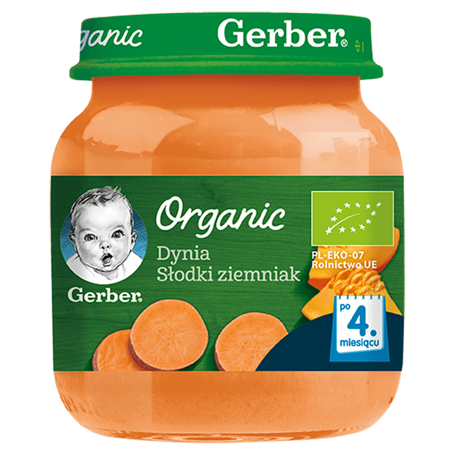 Gerber Organic Lunch, dovleac, cartof dulce, după 4 luni, 125 g