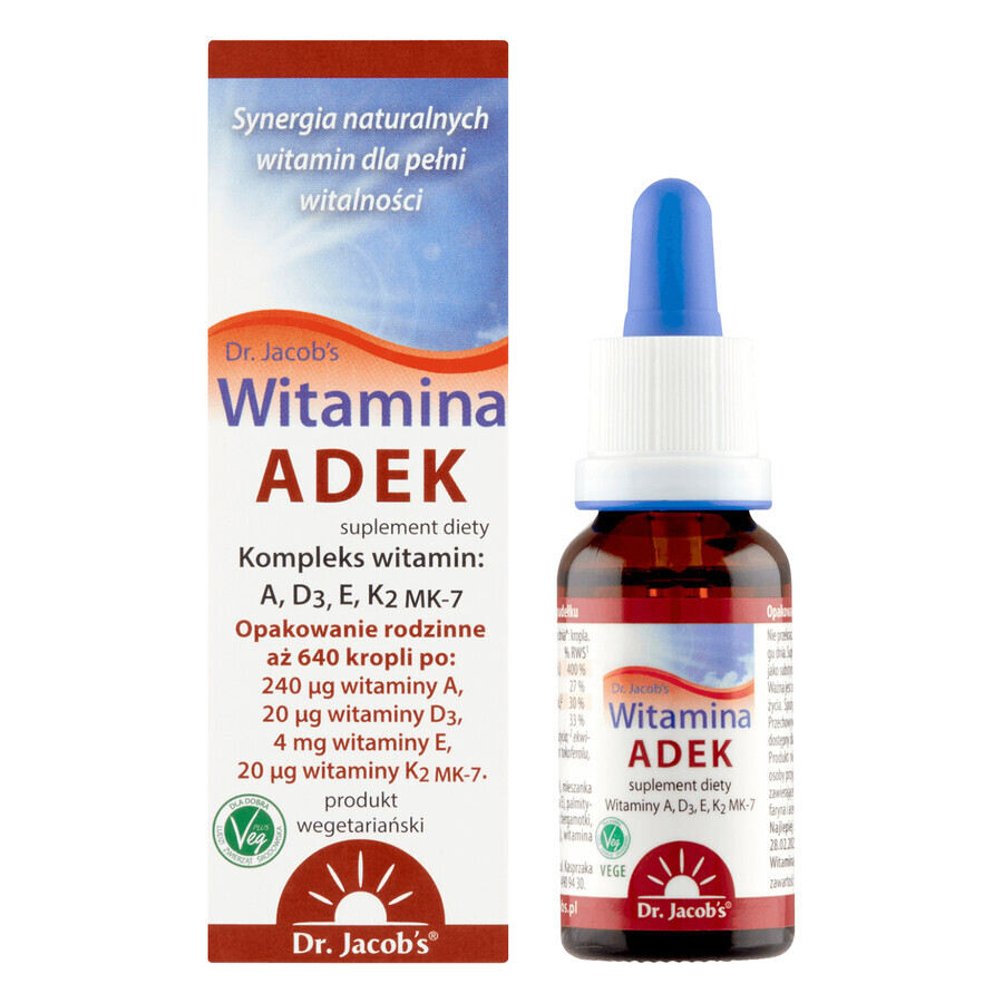 Jacob's Vitamin ADEK, gouttes, 20 ml