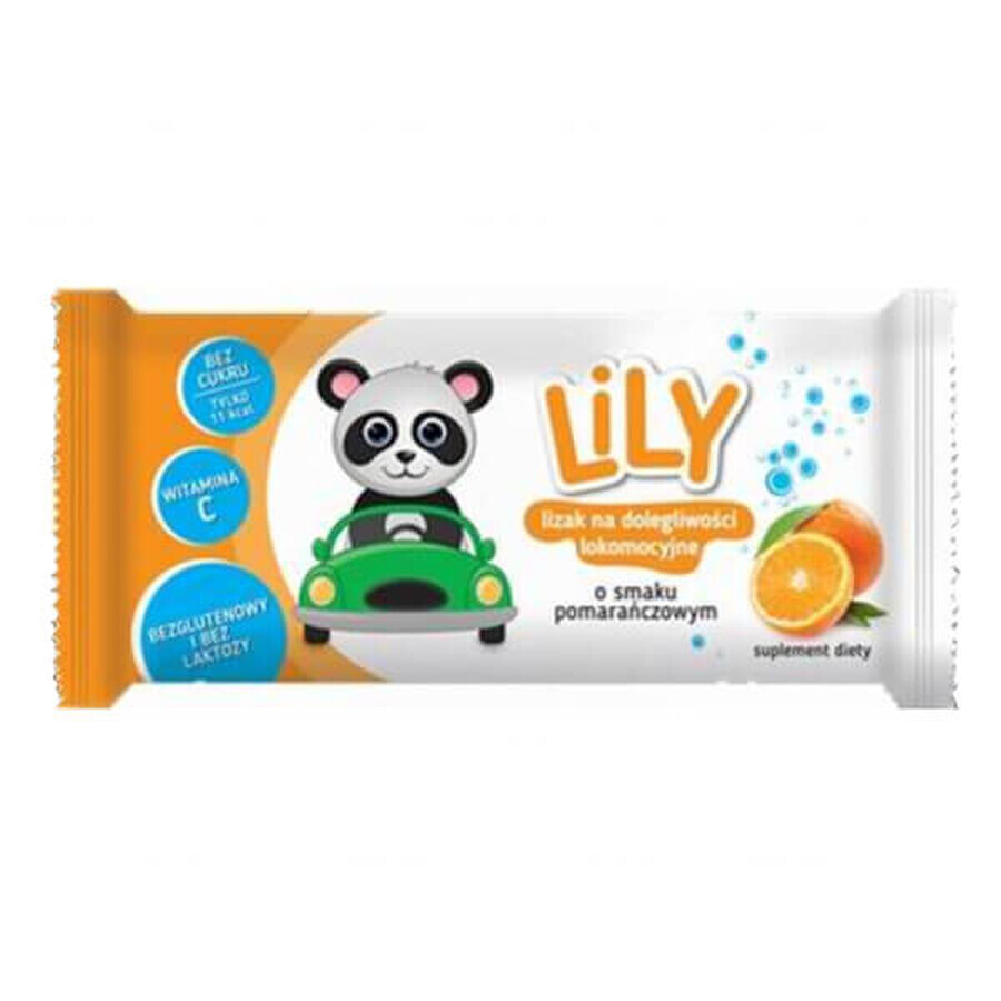 Lily Lollipop pentru răul de mișcare, aromă de portocale, 1 buc