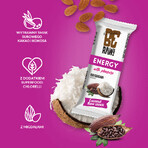 BeRaw! Energy Raw Snack, baton energetic, cacao crudă, nucă de cocos, 40 g