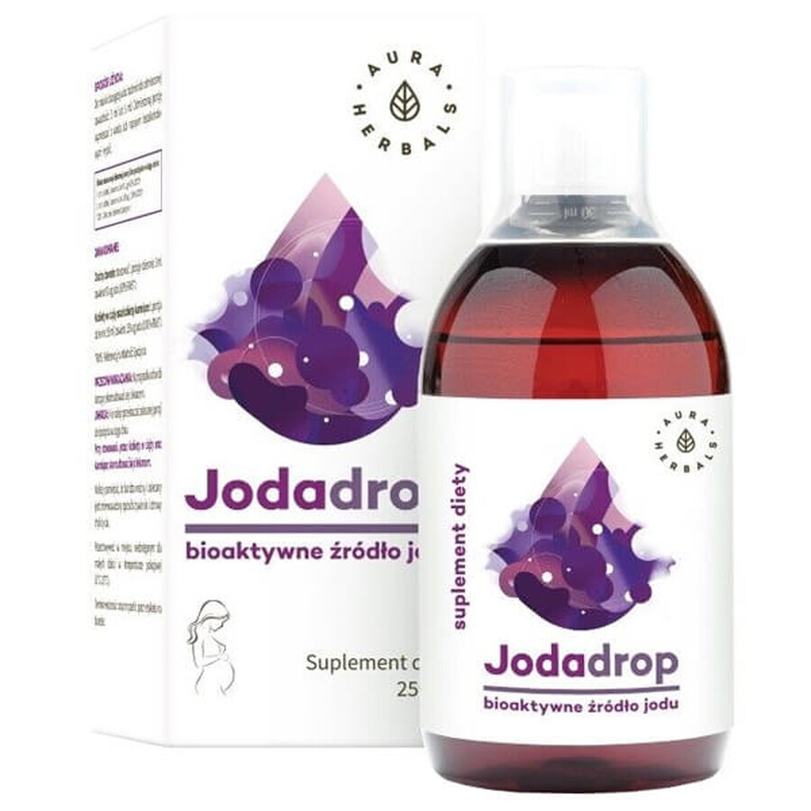 Aura Herbals Iodadrop, source d'iode bioactive, 250 ml