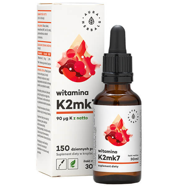 Aura Herbals Vitamina K2MK7 picături, 30 ml