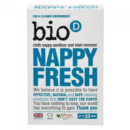 Bio-D Nappy Fresh, aditiv pulbere pentru scutece, 500 g