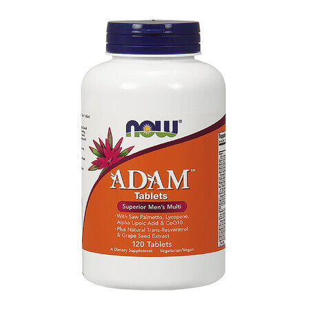 Now Foods Adam, multivitamines pour hommes, 120 comprimés