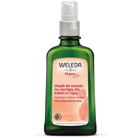 Weleda Mama, Ulei de masaj pentru vergeturi pentru femeile gravide, 100 ml