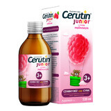 Cerutin Junior, sirop, pentru copii cu vârsta peste 3 ani, aromă de zmeură, 120 ml