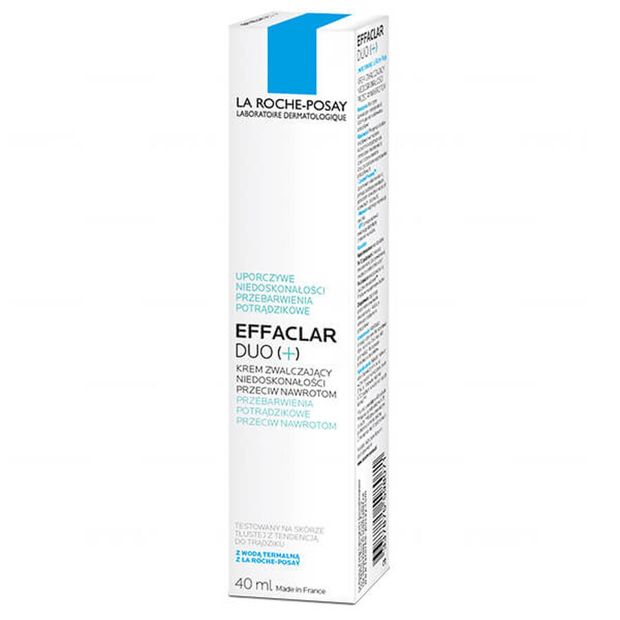 La Roche-Posay Effaclar Duo +, cremă pentru combaterea imperfecțiunilor, 40 ml