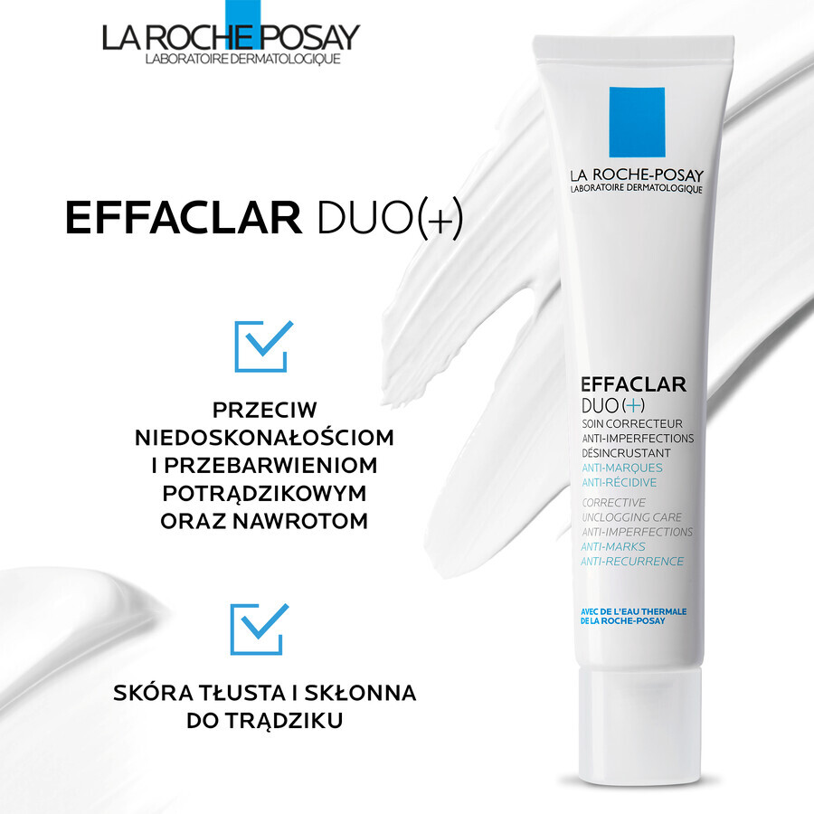 La Roche-Posay Effaclar Duo +, cremă pentru combaterea imperfecțiunilor, 40 ml