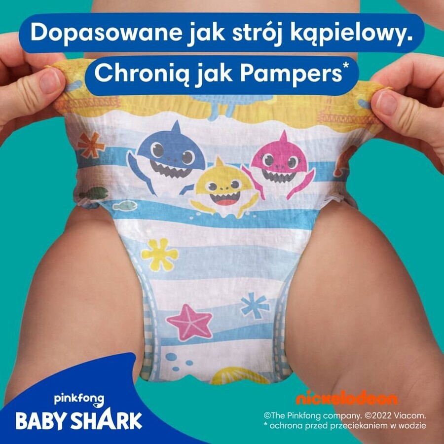 Pampers Splashers, scutece de înot, mărimea 4-5, 9-15 kg, 11 buc