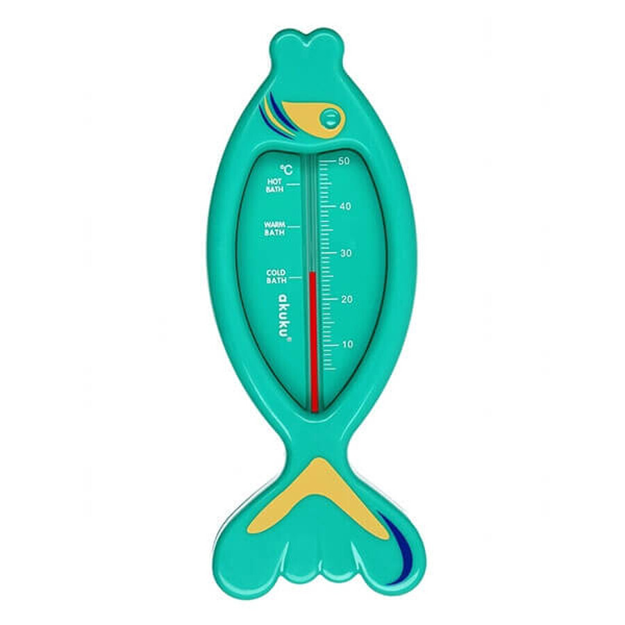 AKUKU, schwimmendes Badethermometer, Fisch, 1 Stück