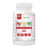 Wish Mg + Zn + B6 ZMA, magneziu, zinc, vitamina B6, 120 comprimate