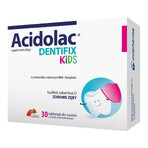 Acidolac Dentifix Kids, zuigtabletten met aardbeiensmaak, vanaf 3 jaar, 30 tabletten