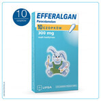 Efferalgan 300 mg, supposte rettali, 10 pezzi