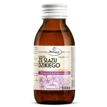 Herbapol Sciroppo di malva selvatica con vitamina C, 100 ml