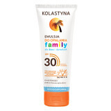 Kolastyna Family, zonnebrandemulsie, voor kinderen en volwassenen, SPF 30, 250 ml