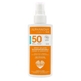 Alphanova Sun Bio, spray de protecție solară, hipoalergenic, SPF 50, 125 g