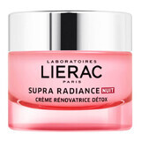 Lierac Supra Radiance Detox, cremă de față regenerantă, cremă de noapte, 50 ml