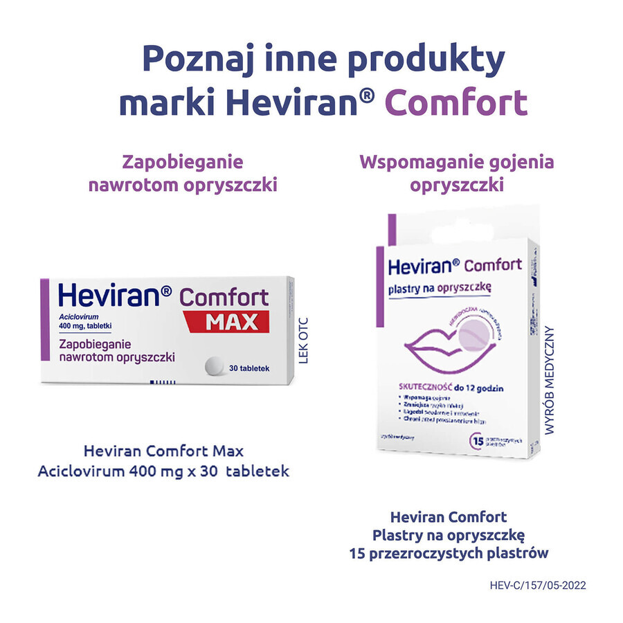 Heviran Comfort 200 mg, 25 compresse