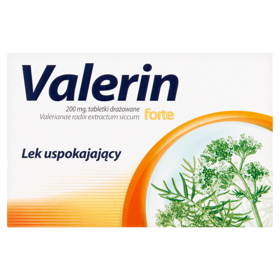 Valerin 200 mg, 15 irritated tablets