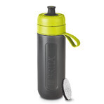 Brita Fill &amp; Go Active, sticlă cu filtru, verde lime, 0,6 l