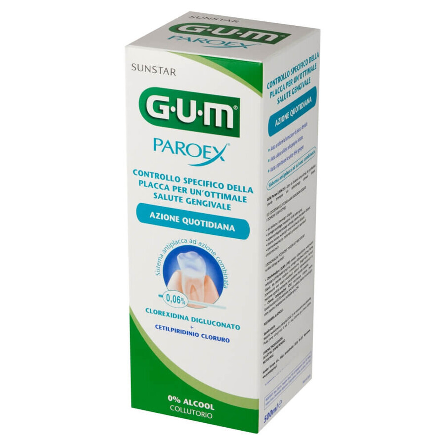 Sunstar Gum Paroex 0,06%, apă de gură, îngrijire zilnică, 500 ml